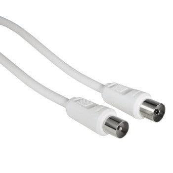 HAMA Antenne Cable Cable 85 dB 3,0m blanc