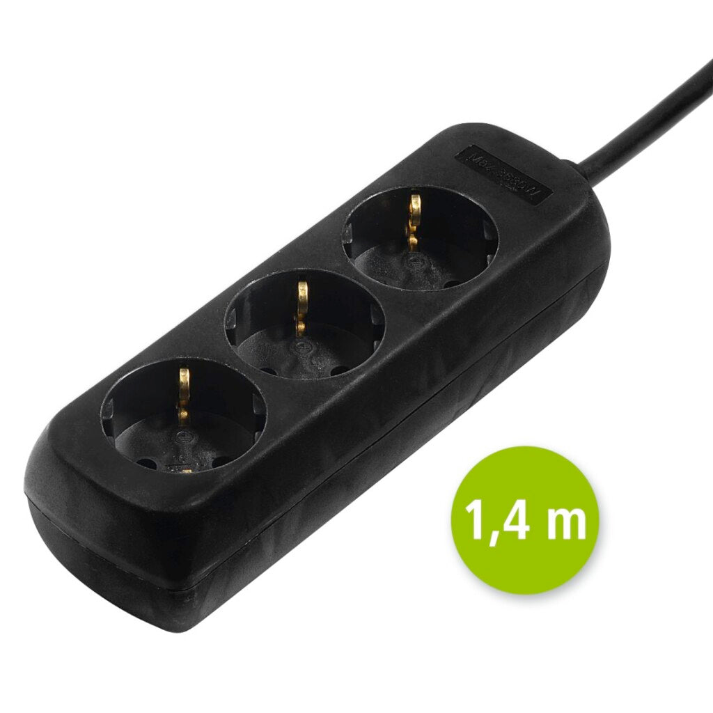 Hama Socket 3-time černá na 10 kusů