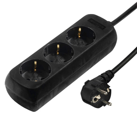 Hama Steckdosenleiste 3x Schwarz pro 10 Stück