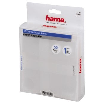 HAMA CD DVD Cas 50 PAK Transparent