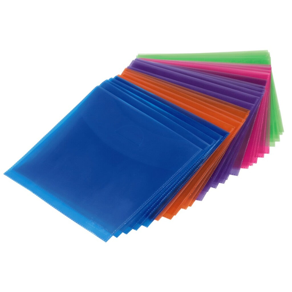 Hama CD-DVD-Blu-ray-PP-Hüllen, 100er-Pack, mehrfarbig
