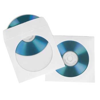 Hama CD CD DVD Case di carta 100 pezzi bianchi