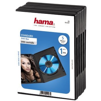 HAMA DVD BOX NOIR 5PAK