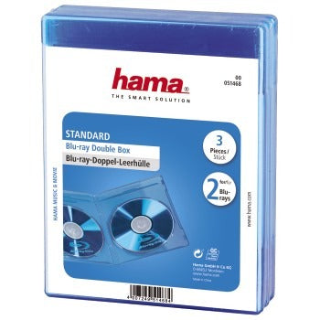 Hama bluray double boîte 3pak bleu