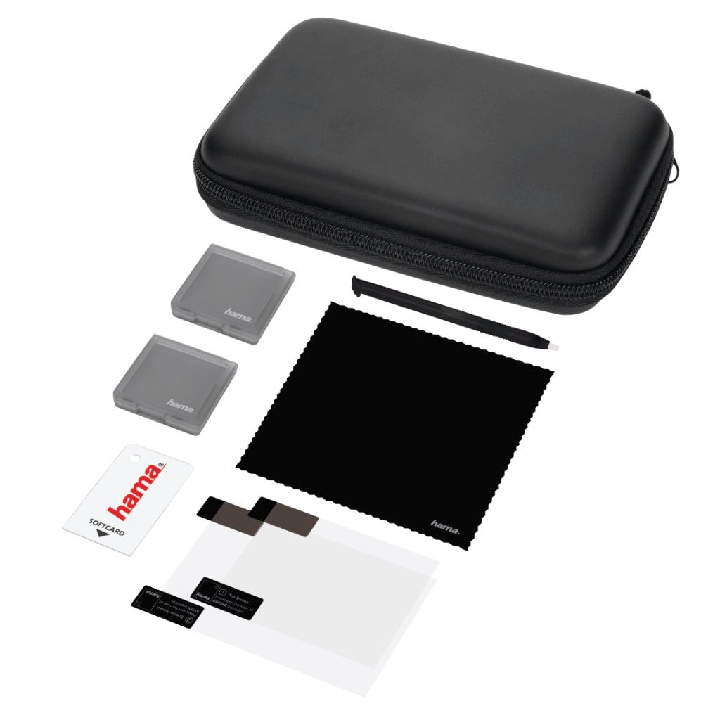 Hama 7-in-1 set con accesorios básicos para Nintendo 3DS XL Black