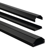 Hama Aluminium-Kabelkanal eckig 110 3,3 1,7 cm schwarz