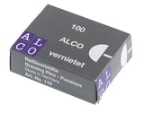 Alco al-110 Reißzwecken, 9 mm Messing, Schachtel mit 100 Stück