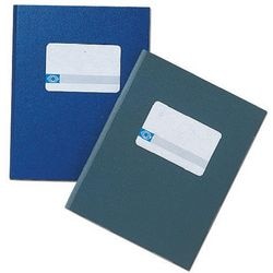Registers djois a1012-246 80g m2 16,5x21cm blauw etiket 160blz 80vel