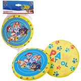 Pápa Patrol Sponge Frisbee 19 cm žlutá modrá