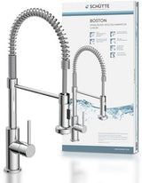 Schütte One -Button -Mixer mit einem hohen Sputspiral Spring Boston Chrom