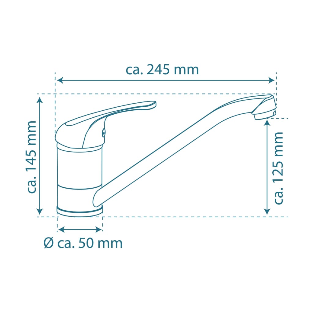 Schütte Schütte One -Button Mixer Falcon a baja presión cromado