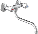 Schütte Two -Button Wall Mixer Crane Cesti Chrom -gelöscht