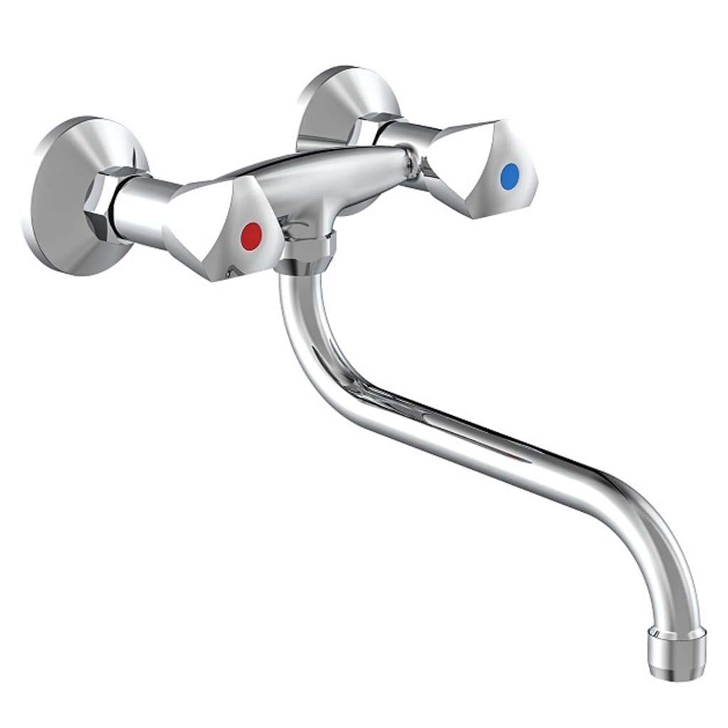 Schütte Schütte two -button wall mixer Cesti chrome -colored