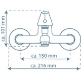 Schütte Schütte Bath Mixer Athos más cromado