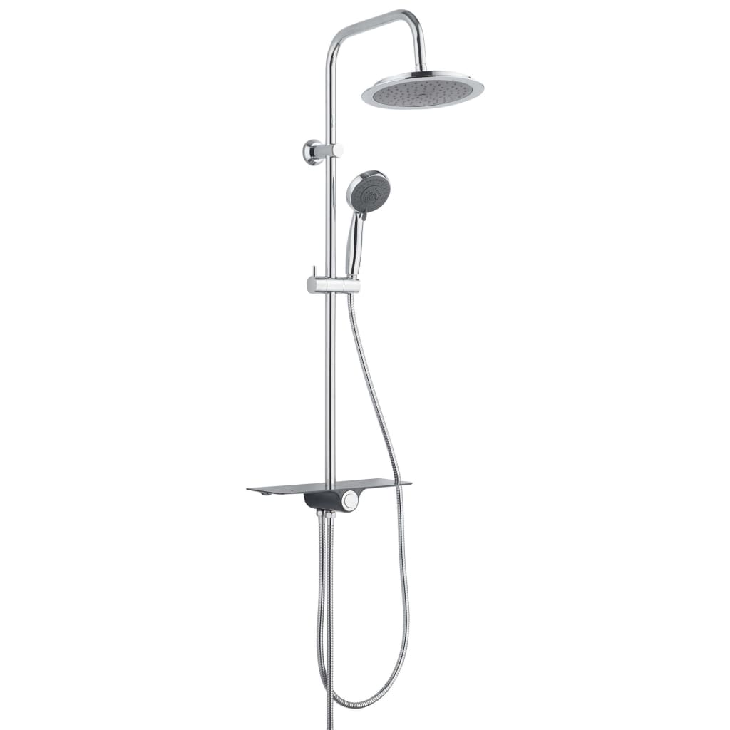 Schütte Schütte Rain Shower Set con meseta Aquastar antracita de color cromado