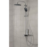 Schütte Schütte Rain Shower con meseta lateral Anthacite de color cromado