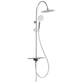 Schütte Schütte Rain Shower Set con estacita de color cromo de meseta