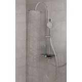 Schütte Schütte Rain Shower Set con estacita de color cromo de meseta