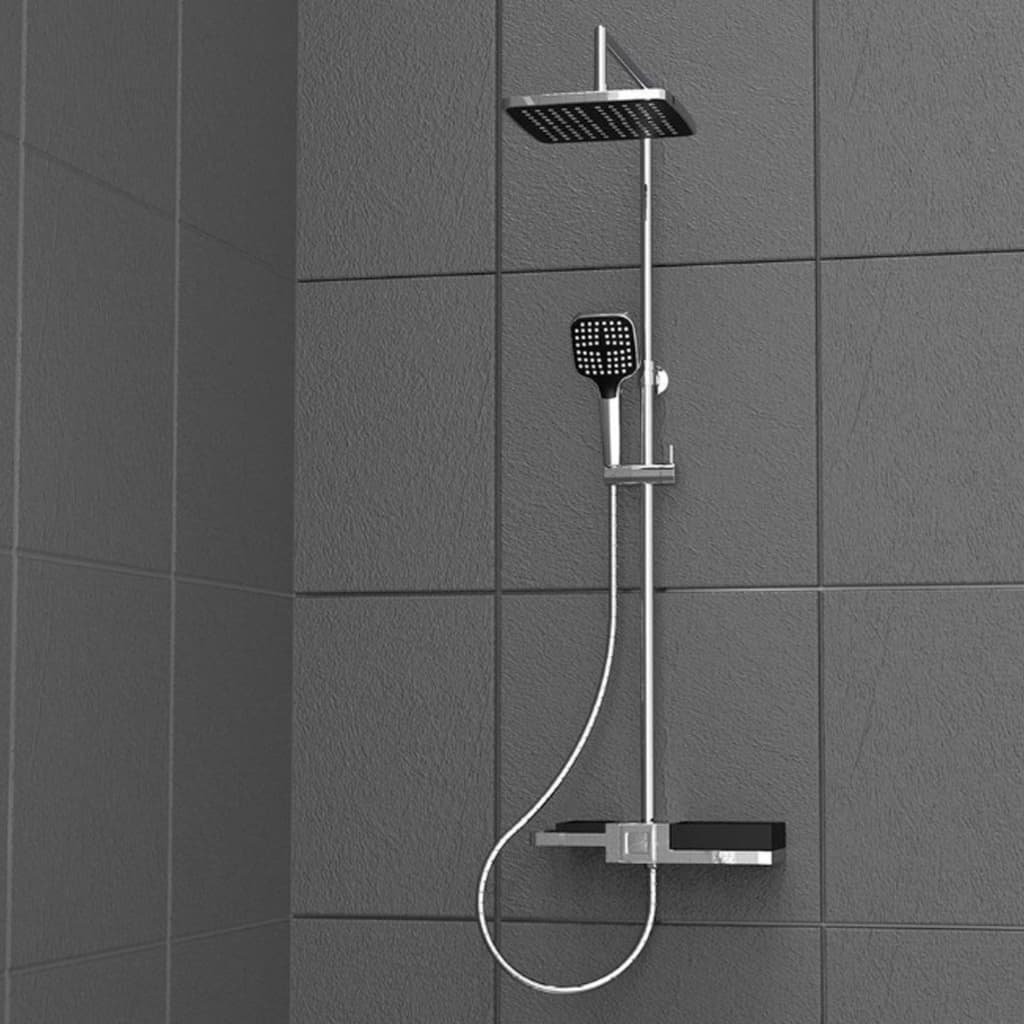 Schütte Schütte Rain Shower Set Blueperl Chrome -Coled