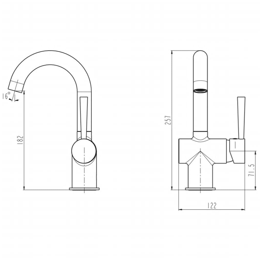 Schütte Schütte Washbasin Mixer Cornwall Chrome