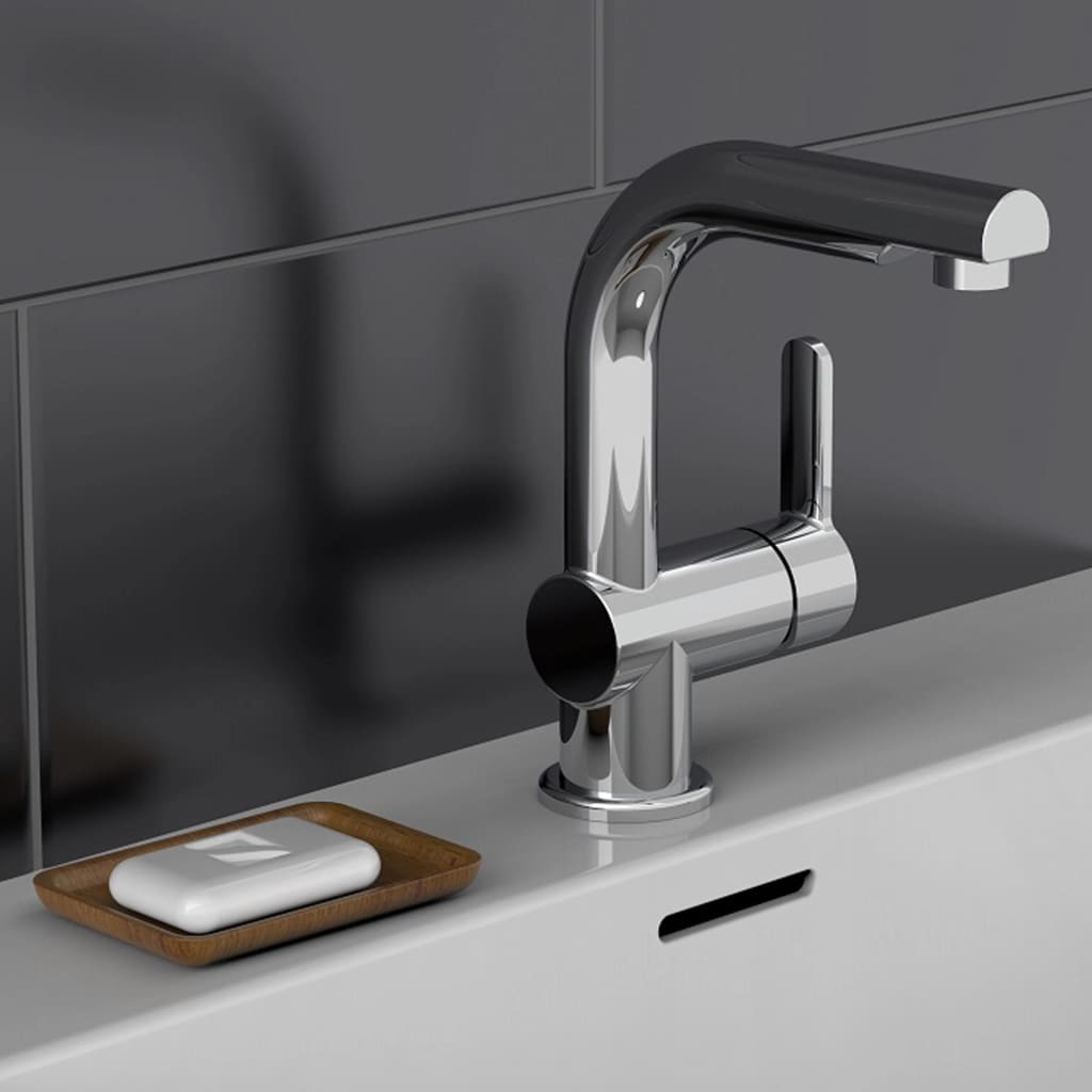 Schütte Schütte Washbasin mezclador con una boquilla extensible de London Chrome