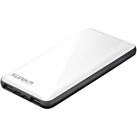 Varta Powerbank 10.000 mA silber + LED-Anzeige USB und USB-C – 3509010