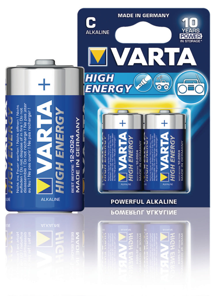 Varta 4914 2b Batterie Alkaline C LR14 1,5 V Hochenergie 10 Blister