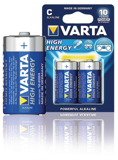 Varta 4914 2b Batterie Alkaline C LR14 1,5 V Hochenergie 10 Blister