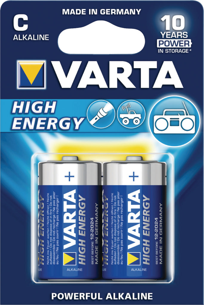 VARTA 4914 2B AKATUSE Alkalin C LR14 1,5 V Visoka energija 10 pretisnic