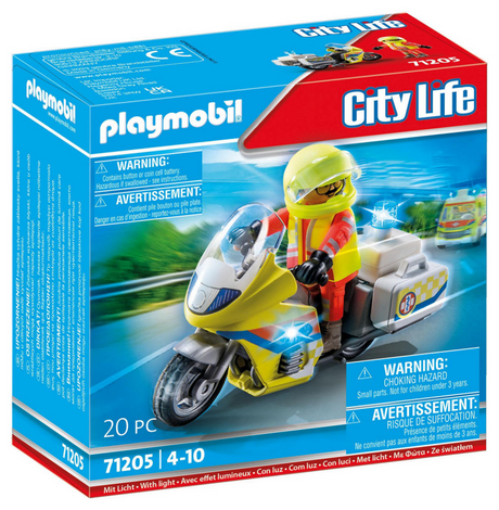 Playmobil 71205 Notfallmotorrad mit Blinklicht