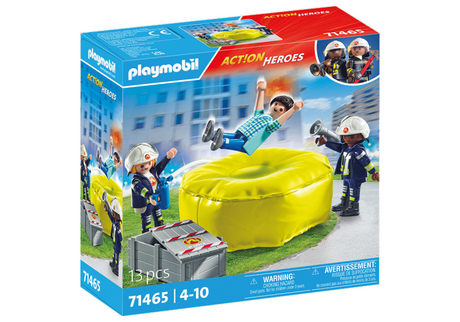Playmobil Action Heroes Feuerwehrleute mit Luftkissen 71465
