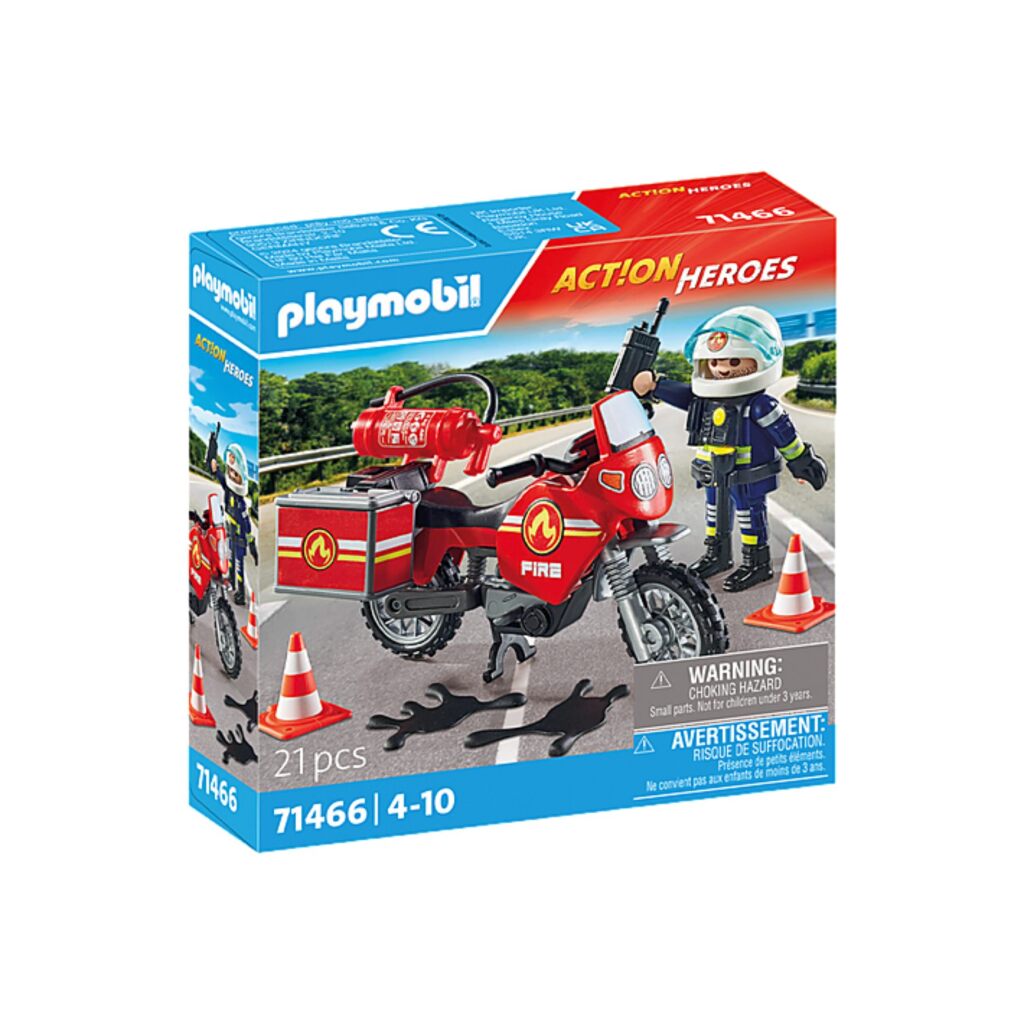 Playmobil 71466 Action Heroes Fire Brigade auf dem Ort des Unfalls