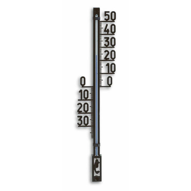Tfa Dostmann Wandthermometer Kunststoff schwarz 27,5cm