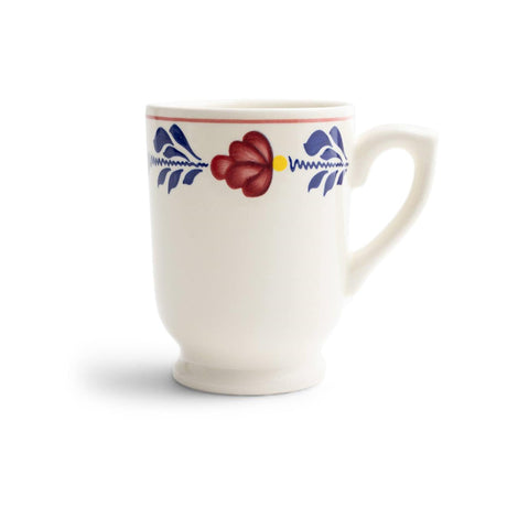 Boerenbont-Tasse auf Fuß, Mazagran, Schachtel mit 6 Stück, 330 ml, Steingut