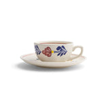 Boerenbont Tasse und Untertasse, königliche Schachtel mit 6 Stück