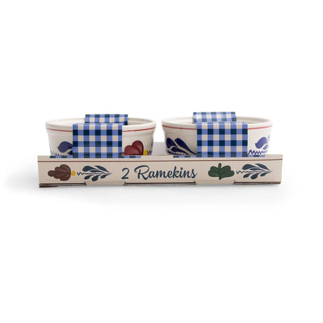 Boerenbont-Auflaufförmchen, Packung mit 2 Stück, Durchmesser 9,5 cm, 20 cl, Steingut