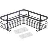 Metaltex Origin Lava Touch Dusch-Eckregal 25x25x13cm mattschwarz (Aufhängen ohne Bohren)