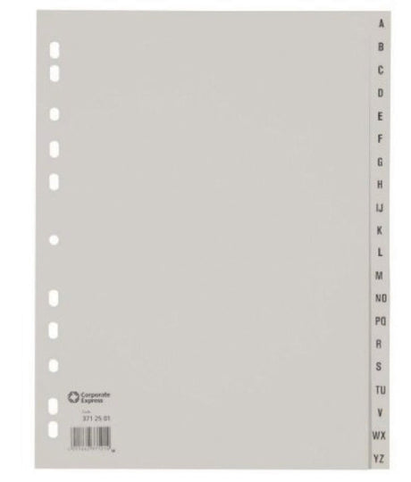 Ahrend ofc-tab1 Tabs A4 A - Z grau Set mit 20 Stück