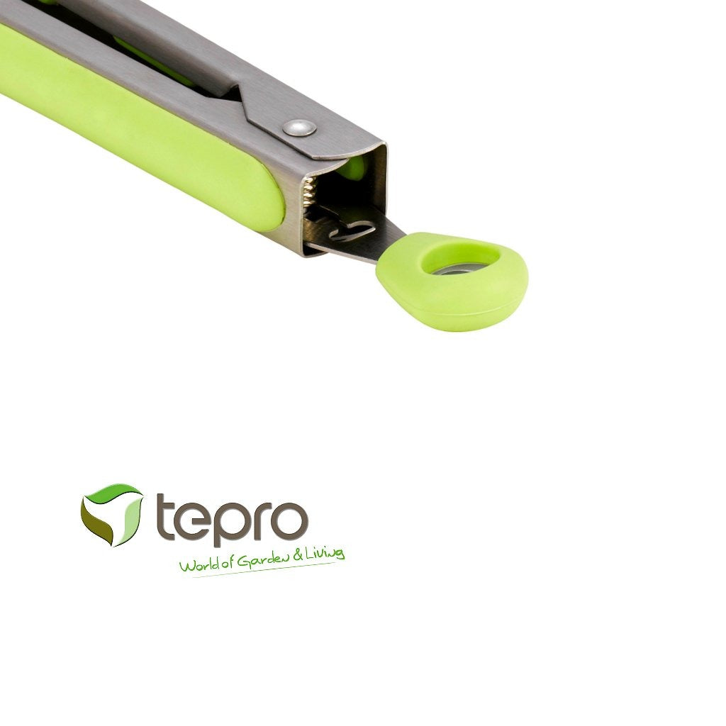Tepro 8344 Grillzange Edelstahl grün