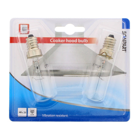 Scanpart Dunstabzugshaubenlampe E14 40W T25 2-Pa