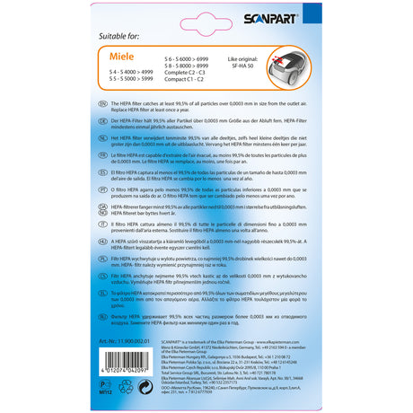 Scanpart Miele Hepa-Filter SFHA50