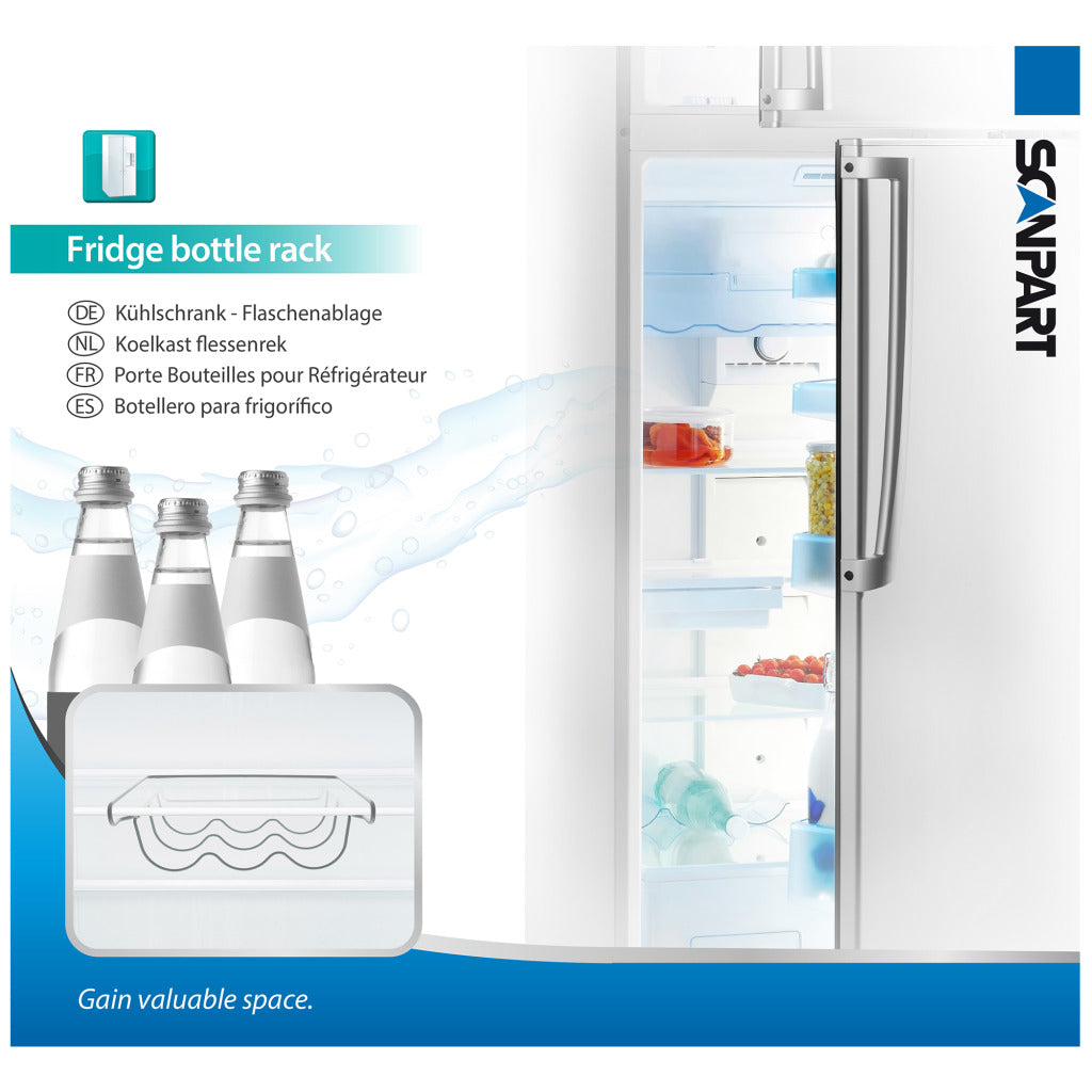 Scanpart fridge bottle rack 3 bottles