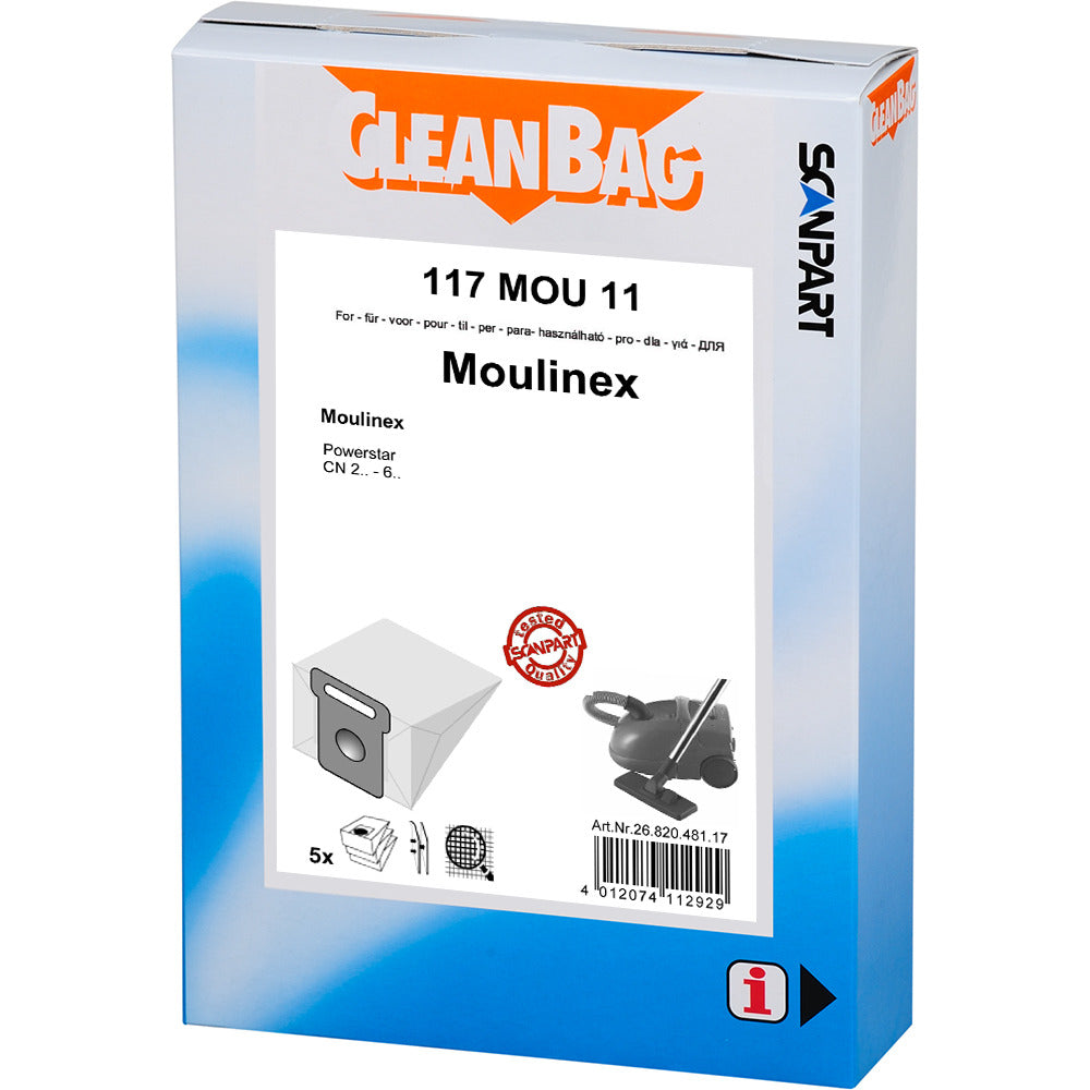 Scannpart Custombag 117MOUU11 Stëbs Sak Moulinex Powstar