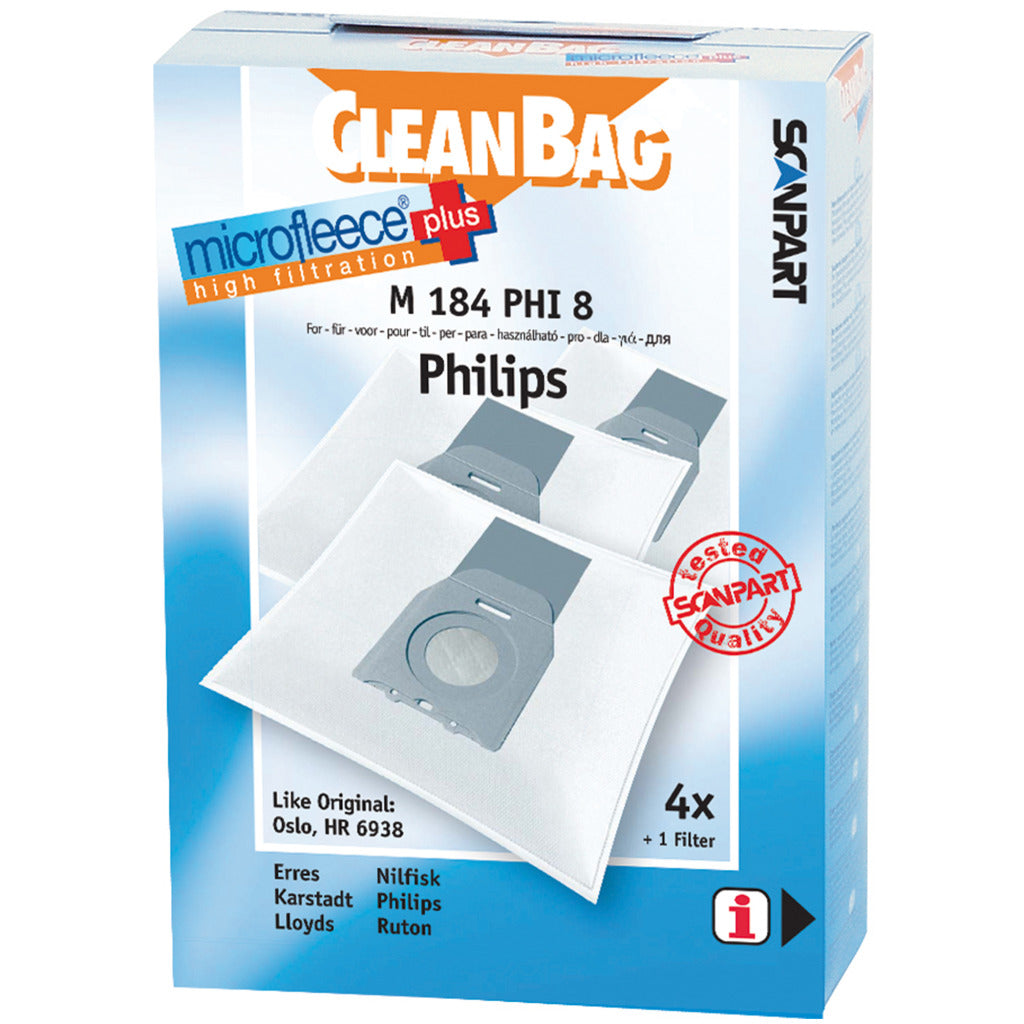 ScanPart M184Phi8 Microphleese Dust Bag Philips Oslo a Micro