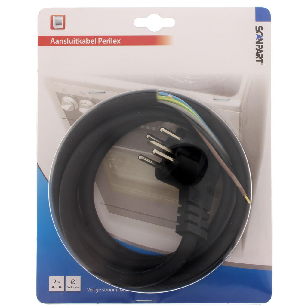 Scanpart 1191025527 Ofenanschlusskabel 5x1,5 und Perilex-Stecker 2,0m