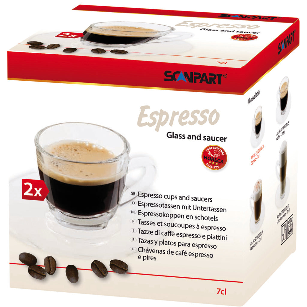 Scanpart espresso testa e piattino 7cl 2 pezzi