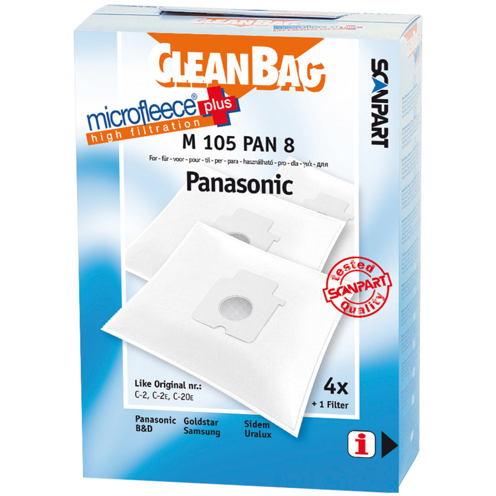 ScanPart M105Pan8 Microflese Pust Bag Panasonic C-2E Micro e