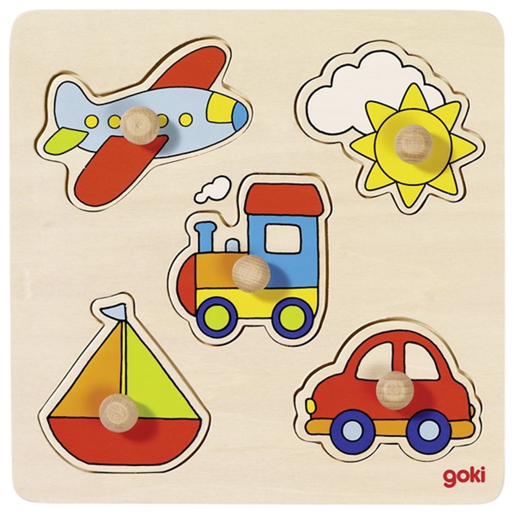 Goki Holz Nick -Puzzle -Fahrzeuge