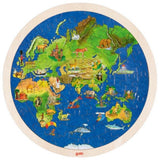 GOKI Doppel -Seiten -Holz -Puzzle - Globe, 57st.
