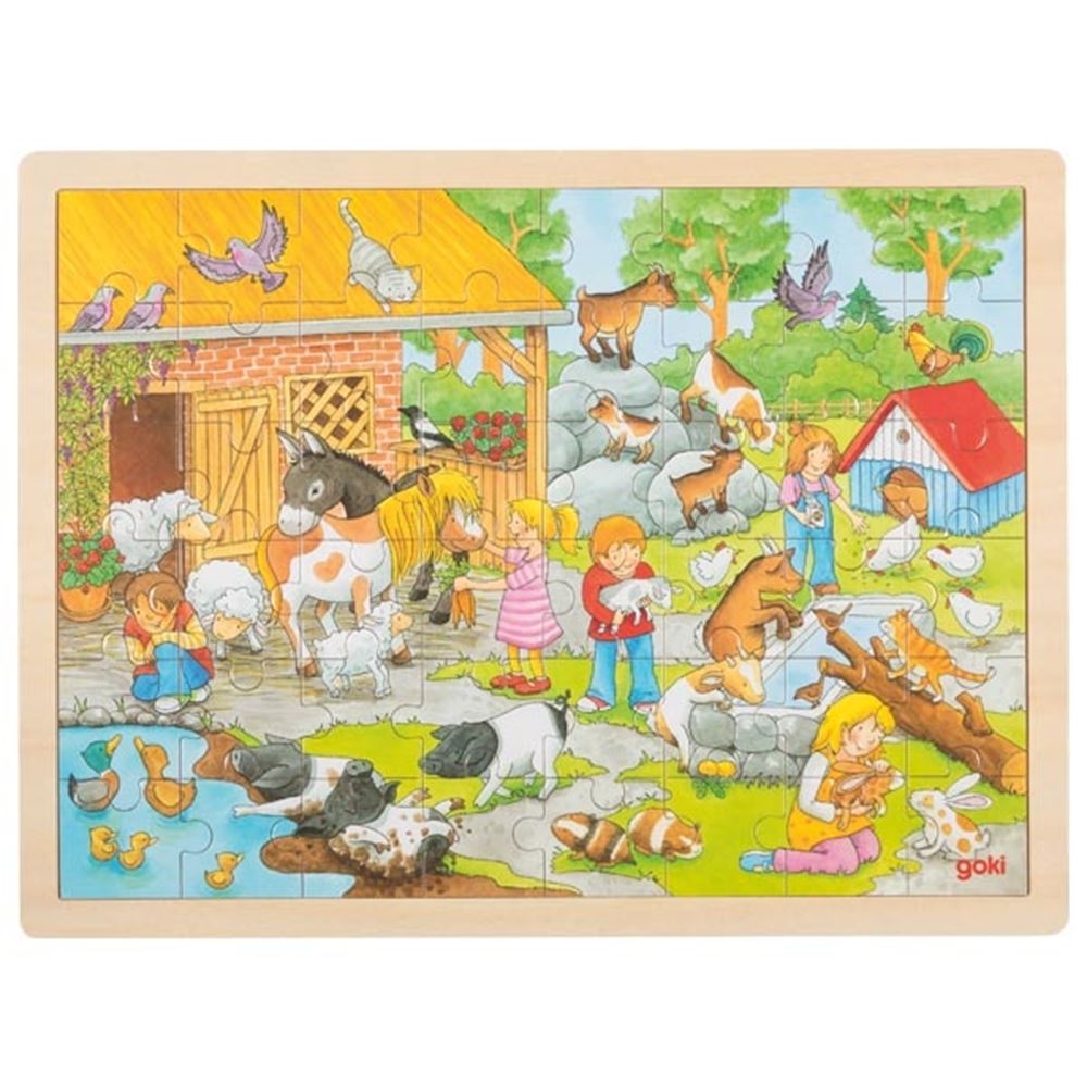 GOKI HOOLEN JIGSAW RUZZLE Kinderfarm, 48st.